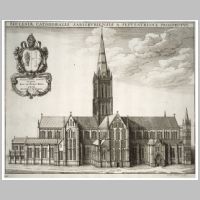 Salisbury Cathedral, Wenceslaus Hollar - Artwork from University of Toronto Wenceslaus Hollar Digital Collection, Wikipedia.jpg
